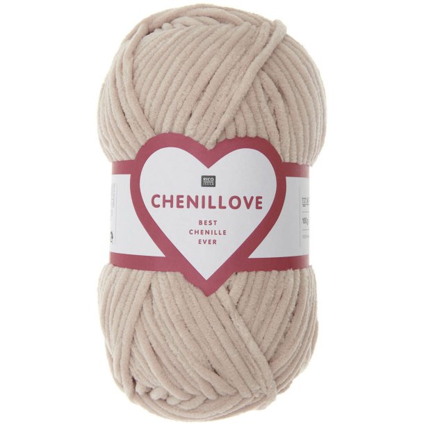 Chenillove 100g fra Rico Lys sandrosa 004