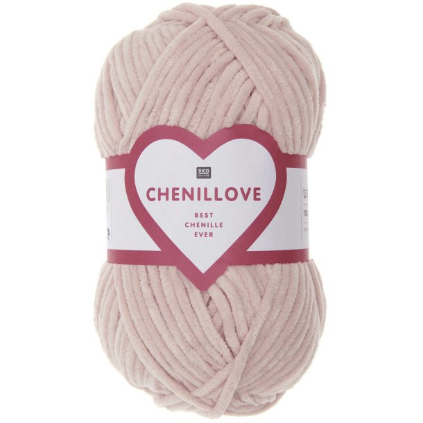 Chenillove 100g fra Rico Lys rosa 005