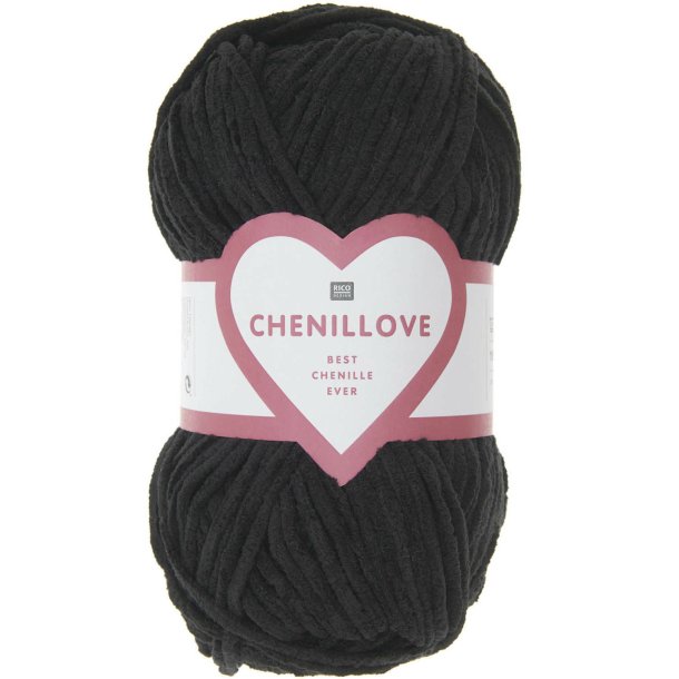 Chenillove 100g fra Rico Sort 014