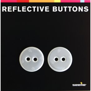 Refleksknapp 30mm, 2 stk.