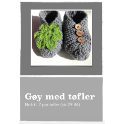 Strikkepakke tfler gr/eplegrnn str. 29-40