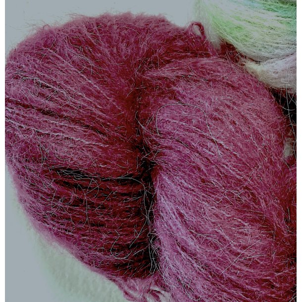 Hndfarget Brushed baby Suri Alpaca Silk 50g Burgunder