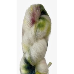 Tykk mohair / merino 100g hndfarget