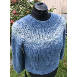 Florlett unik - enkel raglansgenser ovenfra og ned