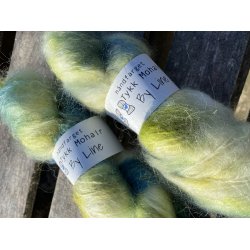 Tykk mohair / merino 100g hndfarget