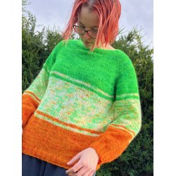 Florlett trio - enkel raglangenser strikkes ovenfra og ned