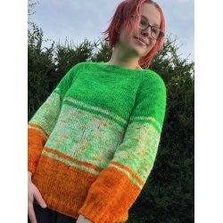 Florlett trio - enkel raglangenser strikkes ovenfra og ned