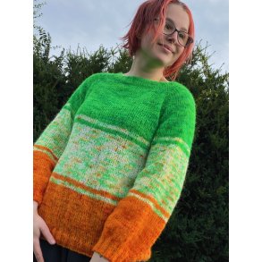 Florlett trio - enkel raglangenser strikkes ovenfra og ned