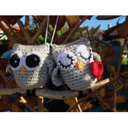 Heklepakke - ugleparet Uggi og UggeLine, brun