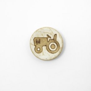 Traktorknapp i tre 18mm KN284