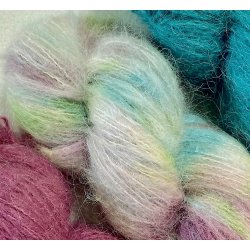 Hndfarget Brushed baby Suri Alpaca Silk 50g