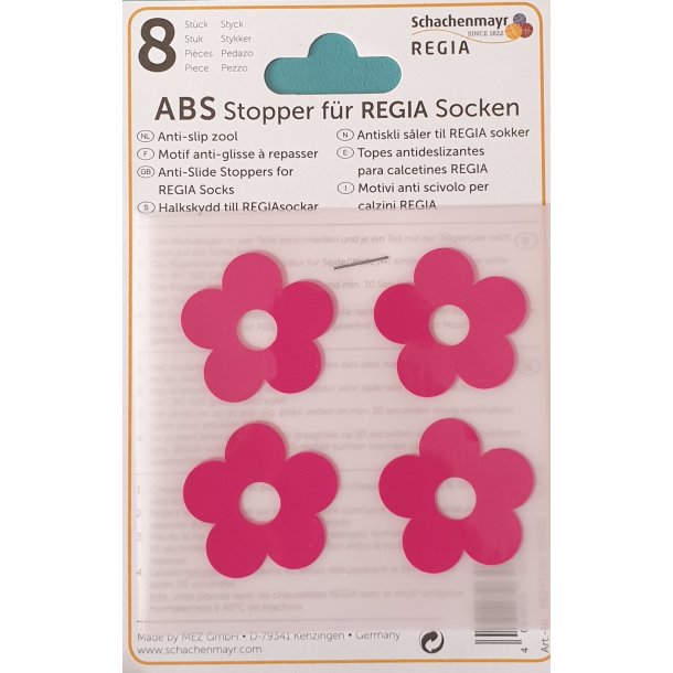 ABS Stopper - antiskli Rosa blomster