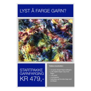 Startpakke garnfarging Jaquard syrefarger