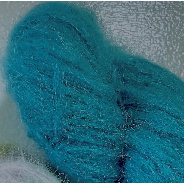 Hndfarget Brushed baby Suri Alpaca Silk 50g Teal