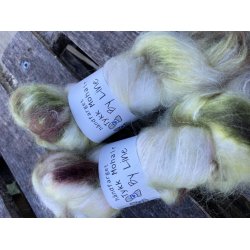 Tykk mohair / merino 100g hndfarget