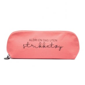 Strikkeveske M lakserosa (AC302)