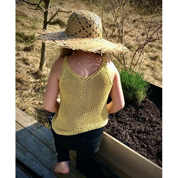 PerleTopp strikkes med 2 tr�der Belle