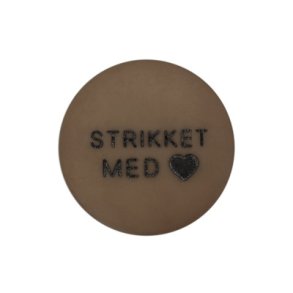 Strikket med hjertet 18mm KN541