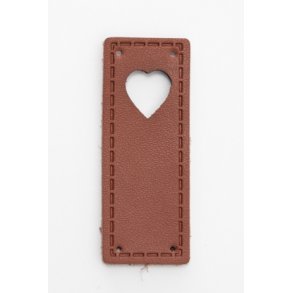 Skinnlapp rektangel hull hjerte SL219