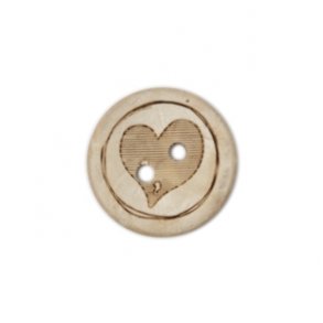 Knapp ''Hjerte'' 18mm KN477